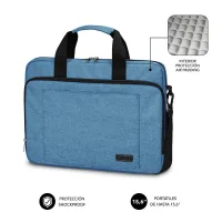 MALETIN SUBBLIM AIR PADDING PARA PORTATIL 15.6" AZUL