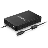 CARGADOR PORTATIL AUTOMATICO UNIVERSAL LEOTEC 90W SLIM HUB USB NEGRO