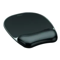ALFOMBRILLA Y REPOSAMUÑECAS FELLOWES GEL CRYSTAL NEGRO
