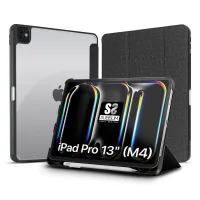 FUNDA SUBBLIM CLEAR SHOCK CASE PARA IPAD PRO 12.9" 2024 NEGRO