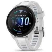 Garmin Forerunner 165 Music Reloj Inteligente para Correr con GPS Pantalla Táctil AMOLED Métricas Optimizadas Planes de Entrenamiento Pay Autonomía de 11 Días BLANCO