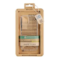 FUNDA MUVIT RECYCLETEK ANTIBACTERIANA PARA APPLE IPHONE 12 MINI TRANSPARENTE