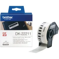 ETIQUETAS CINTA CONTINUA BROTHER BLANCA DK22211 29MM