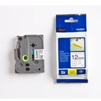 CINTA SUPER ADHESIVA BROTHER TZES231 12MM x 8M BLANCO/NEGRO