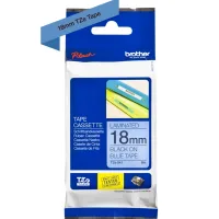 CINTA LAMINADA BROTHER TZe541 18MM X 8M AZUL/NEGRO