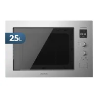 MICROONDAS ENCASTRABLE CON GRILL CECOTEC GRANDHEAT 2550 BUILT-IN STEEL 850W 25L