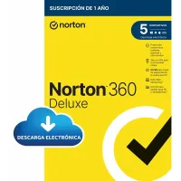 ANTIVIRUS NORTON 360 DELUXE 50GB ESPAÑOL 1 USUARIO 5 DISPOSITIVOS 1 AÑO ESD ELECTRONICA  DRMKEY GUM
