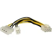 CABLE ALIMENTACION PLACA-MICRO 4 PIN HEMBRA Y MOLEX A 8 PIN MACHO STARTECH