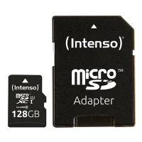 TARJETA MEMORIA MICRO SD INTENSO 128GB UHS-I CL10 + ADAPTADOR SD