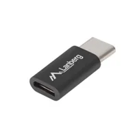 ADAPTADOR LANBERG USB 2.0 TIPO C MACHO/ MICRO-B HEMBRA NEGRO