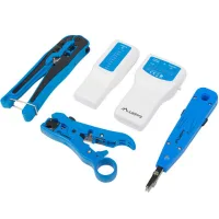 KIT HERRAMIENTAS LANBERG PELACABLES/ CRIMPADORA/ TESTADOR
