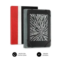 FUNDA SUBBLIM CLEVER EBOOK CASE 6" ROJO/NEGRO/BLANCO