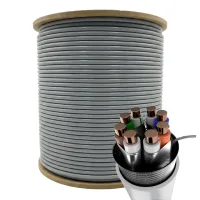 BOBINA CABLE RED SOLIDO PHASAK S/FTP CAT.6A AWG23 305M FLUKE LSZH PHR 6202
