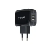 CARGADOR PARED TOOQ USB TQWC-1S02 2xUSB 3.4 A(TOTAL) AI-TECH NEGRO