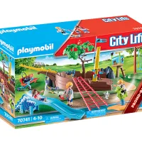 PLAYMOBIL CITY LIFE PARQUE DE AVENTURAS CON BARCO NAUFRAGADO