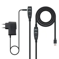 CABLE NANOCABLE PROLONGADOR ALARGADOR USB 3.0 CON AMPLIFICADOR TIPO A/M - A/H 10M.