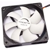 VENTILADOR AUXILIAR TACENS AURA II 12CM ULTRASILENCIOSO COLOR NEGRO Y BLANCO