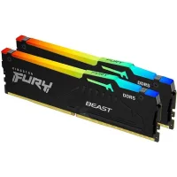 MEMORIA RAM DDR5 32GB 2X16GB KINGSTON / 5600MHZ / PC5 44800 / FURY BEAST RGB / CL36 / 1.25V