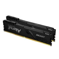 MEMORIA RAM DDR4 32GB 2X16GB KINGSTON / 3200MHZ / PC4-25600 / FURY BEAST / NEGRO