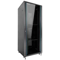 ARMARIO RACK DE SUELO 19" PHASAK PRO 32U NEGRO 600x600 MONTADO PHO 6632