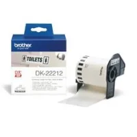 ETIQUETAS CINTA CONTINUA BROTHER PELICULA PLASTICA BLANCA DK22212 29MMx30.48 QL-1050/ QL-1050N QL-1060N QL-500 QL-500A/ QL-550/ QL-560/ QL-560VP/ QL-570/ QL-580N/ QL-650TD/ QL-700/ QL-710W/ QL-720NW/ QL-1050