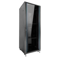 ARMARIO RACK DE SUELO 19" PHASAK PRO 42U NEGRO 600x600 MONTADO PHO 6642