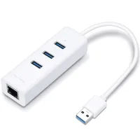 ADAPTADOR USB A ETHERNET GIGABIT + HUB DE 3 PUERTOS USB 3.0 TP LINK