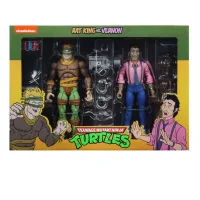  PACK 2 FIGURAS NECA RAT KING & VERNON 18 CM SCALE ACTION FIGURE TMNT CARTOON RE-RUN