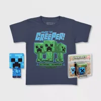 POP & TEE MINECRAFT CHARGED CREEPER FUNKO + CAMISETA TALLA S