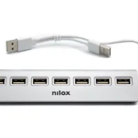 HUB NILOX 7 X USB 2.0 ALUMINIO