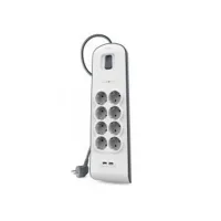 REGLETA ALIMENTACION BELKIN BSV804VF2M-V2 8 TOMAS CON PROTECCION 2X USB TIPO A INTERRUPTOR COLOR BLANCO