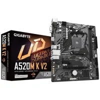 PLACA BASE GIGABYTE A520M K V2 AM4 M-ATX/ 2 X DDR4/ 4 X USB 3.2/ 2 X USB 2.0/ 1 X HDMI/ 1 X D-SUB/ 1 X PS/2