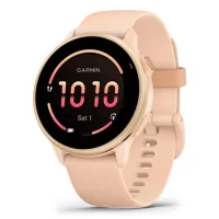 Smartwatch Garmin vívoactive 6 AMOLED 8GB Rosa GPS Pulso Oxímetro 42mm 11 días