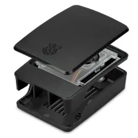 CARCASA RASPBERRY PI 5 CON VENTILADOR NEGRA Y GRIS