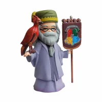FIGURA PLASTOY HARRY POTTER ALBUS DUMBLEDORE & FENIX ESTANDARTE HOGWARTS