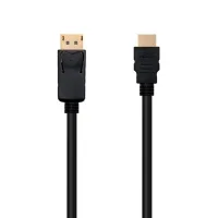 CABLE DISPLAYPORT-M A HDMI-M 3M NANOCABLE NEGRO 4KX2K/ 3M/ CONECTORES ORO