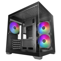 CAJA ORDENADOR MARS GAMING MC-VIEW3 MATX ARGB CRISTAL TEMPLADO NEGRA