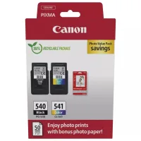 CARTUCHO TINTA CANON PG 540 + CL 541 + PAPEL FOTOGRAFICO