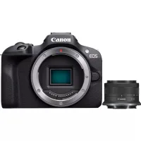 CAMARA REFLEX CANON EOS R100 + RF-S 18-45 IS STM 24.1MPX NEGRO