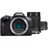CAMARA REFLEX CANON EOS R100 + RF-S 18 - 45 IS STM + RF-S 55-210 F5-7.1 IS STM 24.1MPX NEGRO
