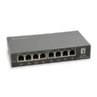 SWITCH LEVEL ONE 8 PUERTOS 10/100/1000 POE 120W NO GESTION