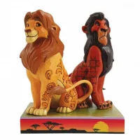 FIGURA ENESCO DISNEY EL REY LEON SIMBA Y SCAR
