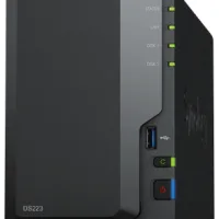 SERVIDOR NAS SYNOLOGY DISK STATION DS223 2BAY 1.7 GHZ QC 2GB DDR 4 1 X GBE 3X USB 3.2