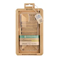 FUNDA MUVIT RECYCLETEK ANTIBACTERIANA PARA APPLE IPHONE 12/12 PRO TRANSPARENTE