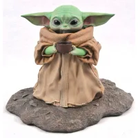FIGURA DIAMOND COLLECTION STAR WARS THE MANDALORIAN THE CHILD CON SOPA RESINA 20 CM MILESTONES 1/2 SCALE 