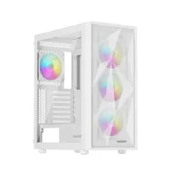 CAJA ORDENADOR GAMING GENESIS DIAXID 605 ARGB ATX CRISTAL TEMPLADO BLANCA