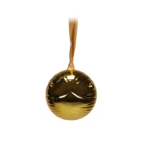 DECORACION DE NAVIDAD HALF MOON BAY HARRY POTTER SNITCH DORADA