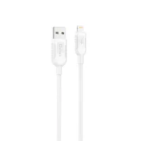 CABLE QCHARX ATHENS USB A LIGHTNING 3A / 1 M / PVC BLANCO