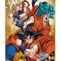 POSTER 3D 58X38 CM CHAMPA GOKU STATES DRAGON BALL SUPER