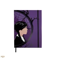 LIBRETA RIGIDA CINEREPLICAS WEDNESDAY ADDAMS - MIERCOLES Y ENID